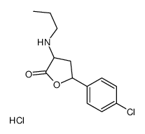 5-(4-chlorophenyl)-3-(propylamino)oxolan-2-one,hydrochloride结构式