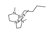 1-n-butyl-N,N',N''-trimethylazastannatrane Structure