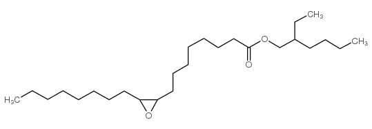 2-ethylhexyl 3-octyloxiran-2-octanoate structure