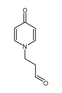 3-(4-oxopyridin-1(4H)-yl)propanal结构式
