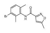 N-(3-bromo-2,6-dimethyl-phenyl)-5-methyl-oxazole-3-carboxamide结构式