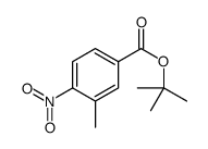3-甲基-4-硝基苯甲酸叔丁酯结构式