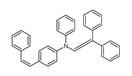 N-(2,2-diphenylethenyl)-N-phenyl-4-(2-phenylethenyl)aniline结构式