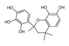 2,4,4-trimethyl-2',3',4',7,8-pentahydroxyflavan Structure