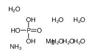azane,magnesium,phosphoric acid,hexahydrate Structure