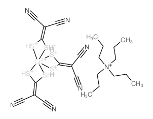 chromium(3+),(2,2-dicyano-1-sulfaniumylethenyl)sulfanium,tetrapropylazanium Structure