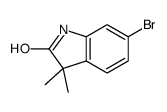 6-溴-3, 3-二甲基二氢吲哚-2-酮结构式