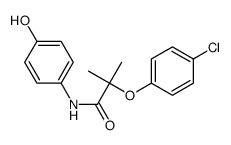 2-(4-chlorophenoxy)-N-(4-hydroxyphenyl)-2-methylpropanamide Structure