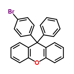 9-(4-Bromophenyl)-9-phenyl-9H-xanthene Structure