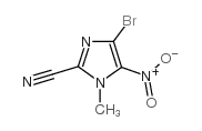 4-溴-1-甲基-5-硝基-1H-咪唑-2-甲腈结构式