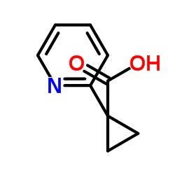 1-(2-Pyridinyl)cyclopropanecarboxylic acid Structure