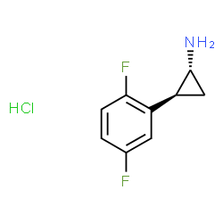 trans-2-(2,5-difluorophenyl)cyclopropan-1-amine hydrochloride Structure