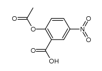 2-Acetoxy-5-nitrobenzoic acid Structure