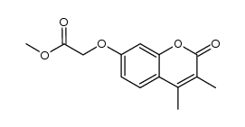methyl 2-((3,4-dimethyl-2-oxo-2H-chromen-7-yl)oxy)acetate Structure