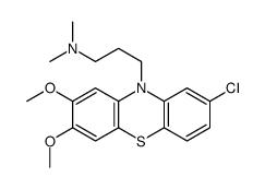 2-Chloro-10-[3-(dimethylamino)propyl]-7,8-dimethoxy-10H-phenothiazine Structure