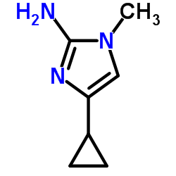 4-Cyclopropyl-1-methyl-1H-imidazol-2-amine Structure