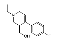 [1-ethyl-4-(4-fluorophenyl)-3,6-dihydro-2H-pyridin-3-yl]methanol结构式