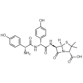 D-hydroxyphenylglycylamoxicillin) Structure