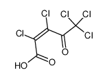 (Z)-2,3,5,5,5-Pentachloro-4-oxo-2-pentenoic acid结构式