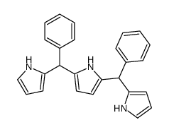 2,5-bis[phenyl(1H-pyrrol-2-yl)methyl]-1H-pyrrole结构式