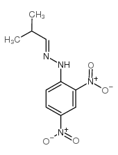 异丁醛2,4-二硝基苯基腙结构式