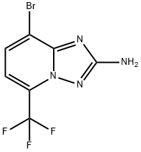 8-溴-5-(三氟甲基)-[1,2,4]三唑并[1,5-A]吡啶-2-胺结构式