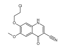 7-(2-Chloroethoxy)-4-hydroxy-6-methoxy-3-quinolinecarbonitrile Structure
