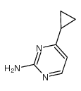 4-环丙基嘧啶-2-胺结构式