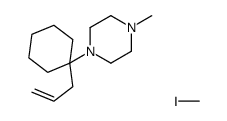 iodomethane,1-methyl-4-(1-prop-2-enylcyclohexyl)piperazine Structure
