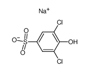 Sodium; 3,5-dichloro-4-hydroxy-benzenesulfonate Structure