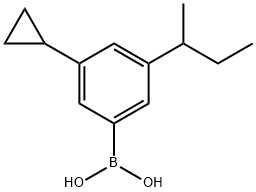 3-Cyclopropyl-5-(sec-butyl)phenylboronic acid Structure