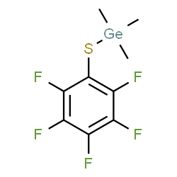 Trimethyl[(pentafluorophenyl)thio]germane Structure