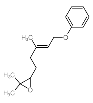 Oxirane,2,2-dimethyl-3-(3-methyl-5-phenoxy-3-pentenyl)-, (E)- (9CI) Structure