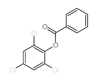 Phenol,2,4,6-trichloro-, 1-benzoate Structure