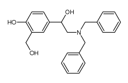 4-hydroxy-α1-[[bis(phenylmethyl)amino]methyl]-1,3-benzenedimethanol结构式