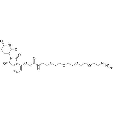 Thalidomide-O-amido-PEG4-azide Structure