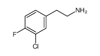 2-(3-Chloro-4-fluorophenyl)ethanamine Structure