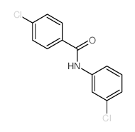 Benzamide,4-chloro-N-(3-chlorophenyl)-结构式