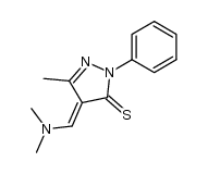 4-(dimethylamino-methylene)-5-methyl-2-phenyl-2,4-dihydro-pyrazole-3-thione Structure