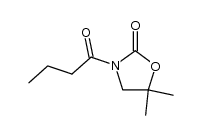 3-butyroyl-5,5-dimethyloxazolidin-2-one结构式