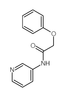 2-苯氧基-N-(3-吡啶基)乙酰胺结构式