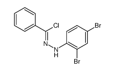 Benzoyl chloride (2,4-dibromophenyl)hydrazone Structure