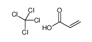 prop-2-enoic acid,tetrachloromethane Structure