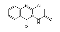 3-Acetamido-2-mercaptoquinazolin-4(3H)-one结构式