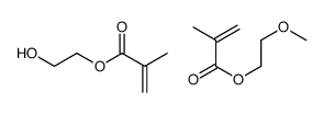 2-hydroxyethyl 2-methylprop-2-enoate,2-methoxyethyl 2-methylprop-2-enoate Structure