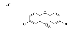 5-chloro-2-(4-chlorophenoxy)benzenediazonium,chloride Structure