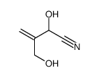 2-hydroxy-3-(hydroxymethyl)but-3-enenitrile结构式