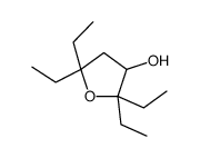 2,2,5,5-tetraethyloxolan-3-ol Structure