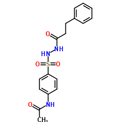 N-(4-{[2-(3-Phenylpropanoyl)hydrazino]sulfonyl}phenyl)acetamide结构式