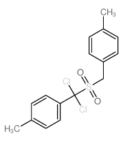 Benzene,1-[[[dichloro(4-methylphenyl)methyl]sulfonyl]methyl]-4-methyl-结构式